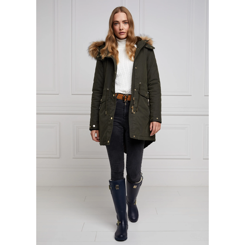 Holland Cooper Sherpa Lined Regency Wellington - Matte Navy-3